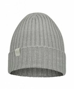 Merino Wool Knitted Hat Norval Light Grey By Buff