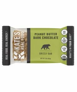 Single Bar | Peanut Butter Dark Chocolate By Kate's Real Food Food & Drink
