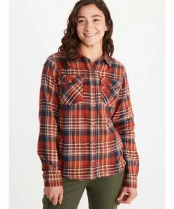 Women's Bridget Midwt Flannel LS By Marmot Tops