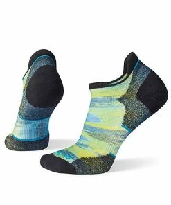 Women's Run Targeted Cushion Brush Stroke Print Low Ankle Socks By Smartwool ACCESSORIES