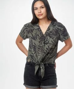 Women's Meander Tie Front Shirt By TenTree
