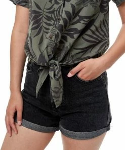 Women's Meander Tie Front Shirt By TenTree